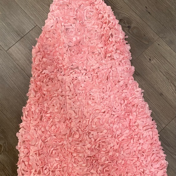 Selfie Leslie Blush Pink Rosette Mini Dress - Picture 4 of 9